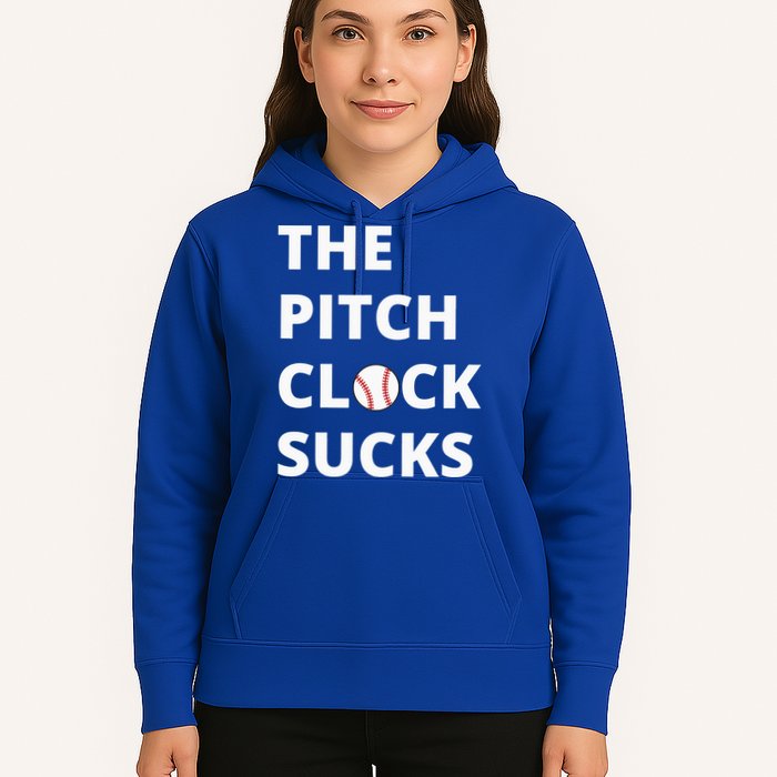 The Pitch Clock Sucks Pitching Shot Clock Baseball Pitcher Hoodie