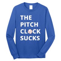 The Pitch Clock Sucks Pitching Shot Clock Baseball Pitcher Long Sleeve Shirt