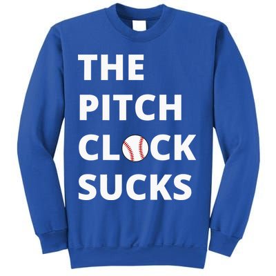 The Pitch Clock Sucks Pitching Shot Clock Baseball Pitcher Sweatshirt