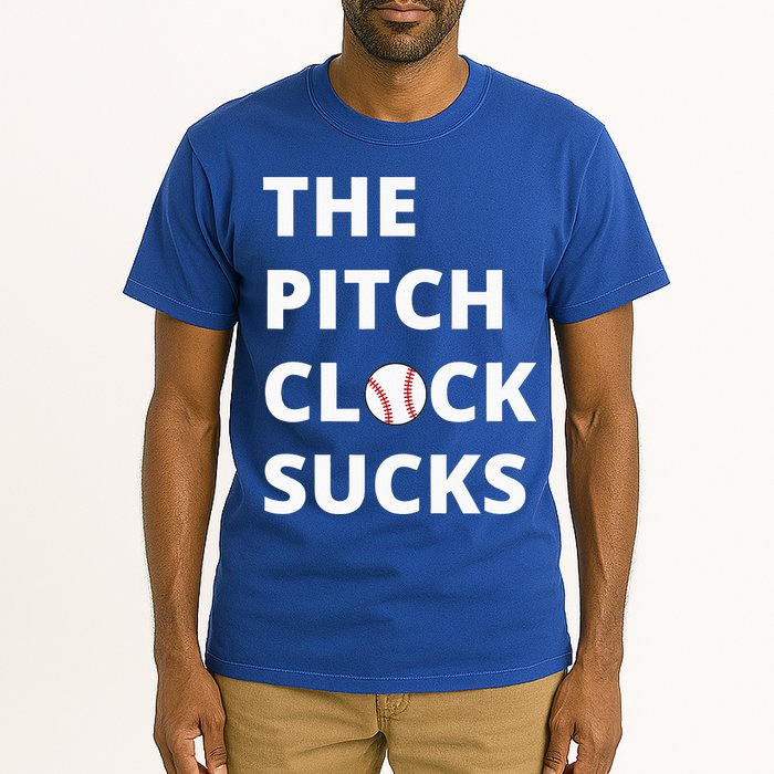 The Pitch Clock Sucks Pitching Shot Clock Baseball Pitcher Tall T-Shirt