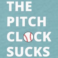 The Pitch Clock Sucks Pitching Shot Clock Baseball Pitcher Sueded Cloud Jersey T-Shirt