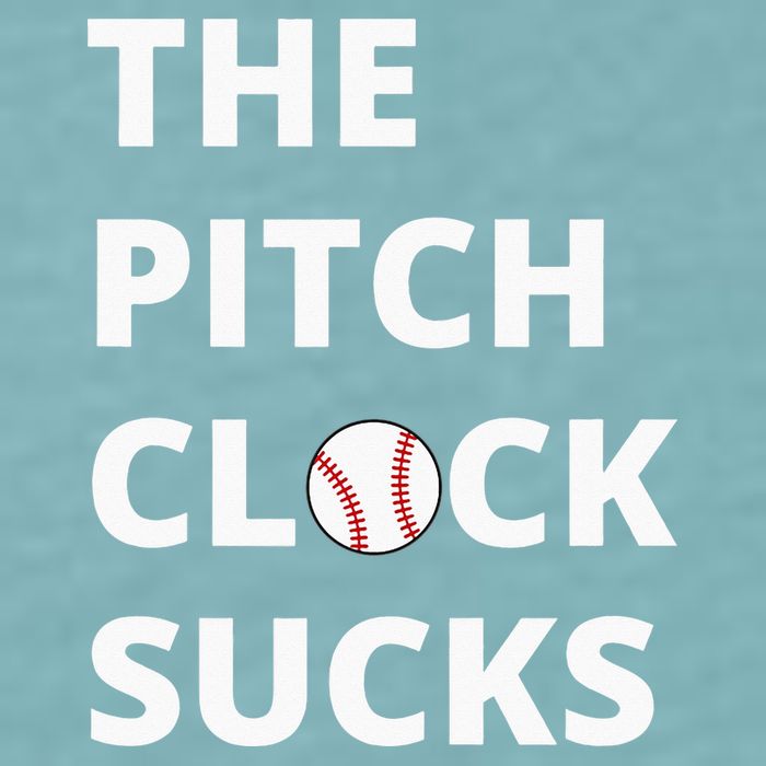 The Pitch Clock Sucks Pitching Shot Clock Baseball Pitcher Sueded Cloud Jersey T-Shirt