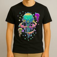 Trippy Psychedelic Colorful Jellyfish T-Shirt