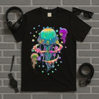Trippy Psychedelic Colorful Jellyfish T-Shirt