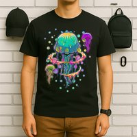 Trippy Psychedelic Colorful Jellyfish T-Shirt