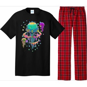 Trippy Psychedelic Colorful Jellyfish Pajama Set