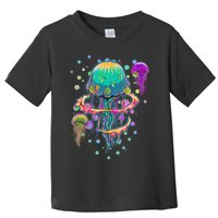 Trippy Psychedelic Colorful Jellyfish Toddler T-Shirt