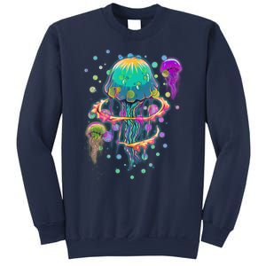 Trippy Psychedelic Colorful Jellyfish Sweatshirt