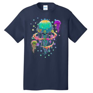 Trippy Psychedelic Colorful Jellyfish Tall T-Shirt