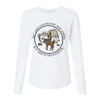 The Painter Country Cowgirl Womens Cotton Relaxed Long Sleeve T-Shirt