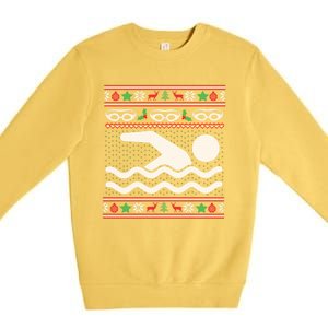 The Perfect Christmas Gift For Swimmers Premium Crewneck Sweatshirt