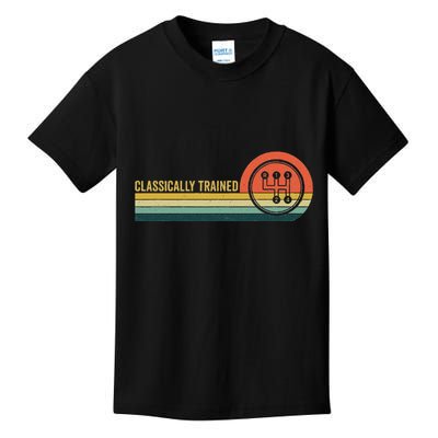 Three Pedals Classically Trained 4 Speed Manual Transmission Kids T-Shirt