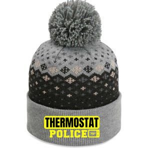 Thermostat Police Cool Funny Fathers Day Dad Jokes Cute Gift The Baniff Cuffed Pom Beanie