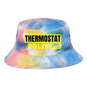 Thermostat Police Cool Funny Fathers Day Dad Jokes Cute Gift Tie Dye Newport Bucket Hat