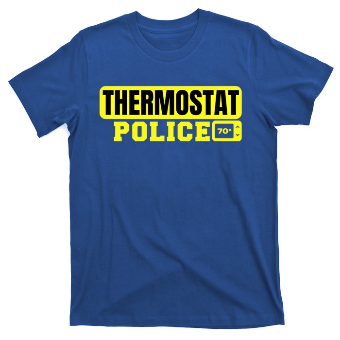 Thermostat Police Cool Funny Fathers Day Dad Jokes Cute Gift T-Shirt