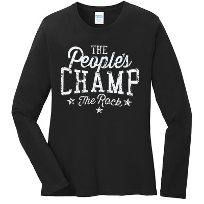 The People’S Champ Ladies Long Sleeve Shirt