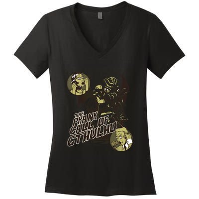 The Prank Call Of Cthulhu Women's V-Neck T-Shirt