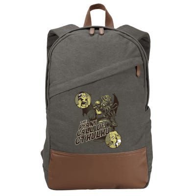 The Prank Call Of Cthulhu Cotton Canvas Backpack