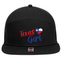Texas Pride Cute Home State Texas 7 Panel Mesh Trucker Snapback Hat
