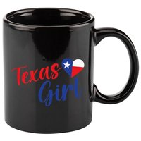 Texas Pride Cute Home State Texas 11oz C Handle Ceramic Mug