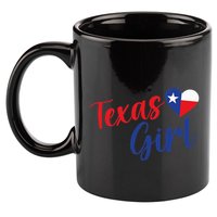 Texas Pride Cute Home State Texas 11oz C Handle Ceramic Mug