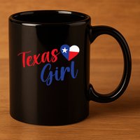 Texas Pride Cute Home State Texas 11oz C Handle Ceramic Mug