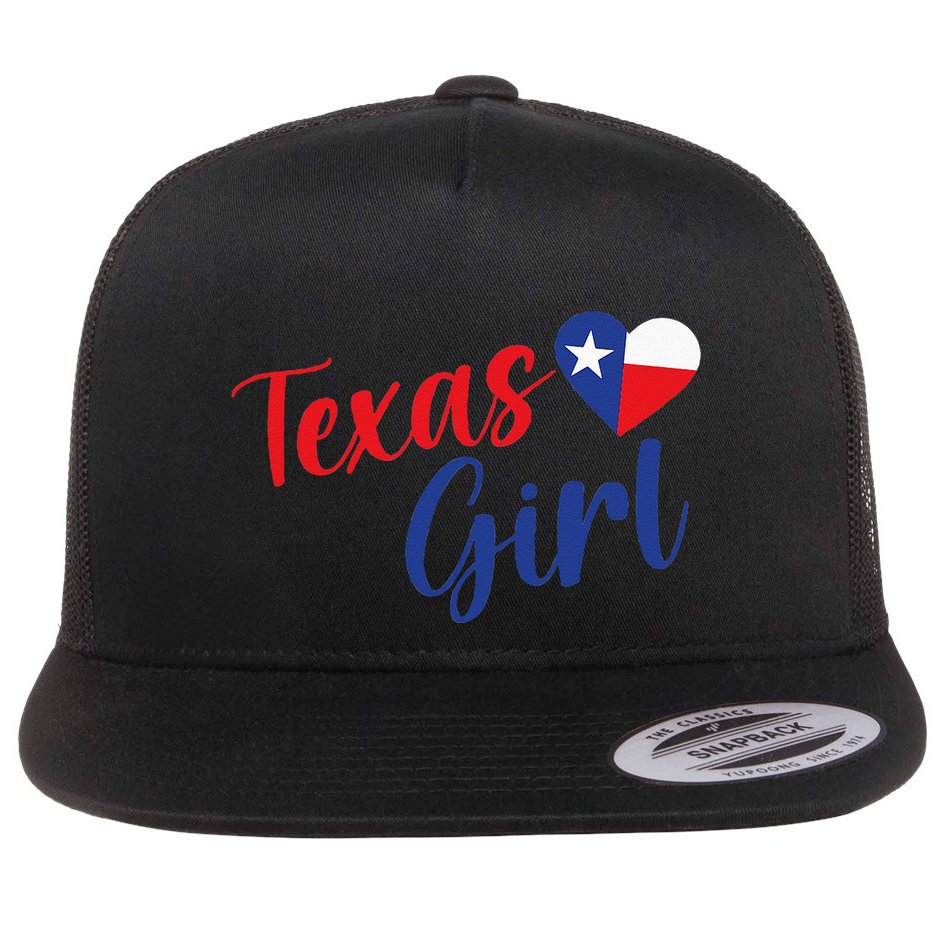 Texas Pride Cute Home State Texas Flat Bill Trucker Hat