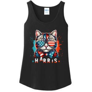 The Presidential Campaign 2024 Cat Ladies 2024 Kamala Harris Ladies Essential Tank