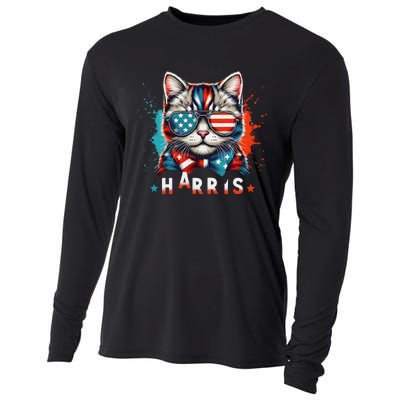 The Presidential Campaign 2024 Cat Ladies 2024 Kamala Harris Cooling Performance Long Sleeve Crew