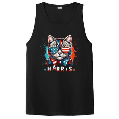 The Presidential Campaign 2024 Cat Ladies 2024 Kamala Harris PosiCharge Competitor Tank