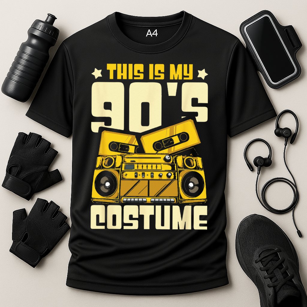 Theme Party Costume 90s Cooling Performance Crew T-Shirt