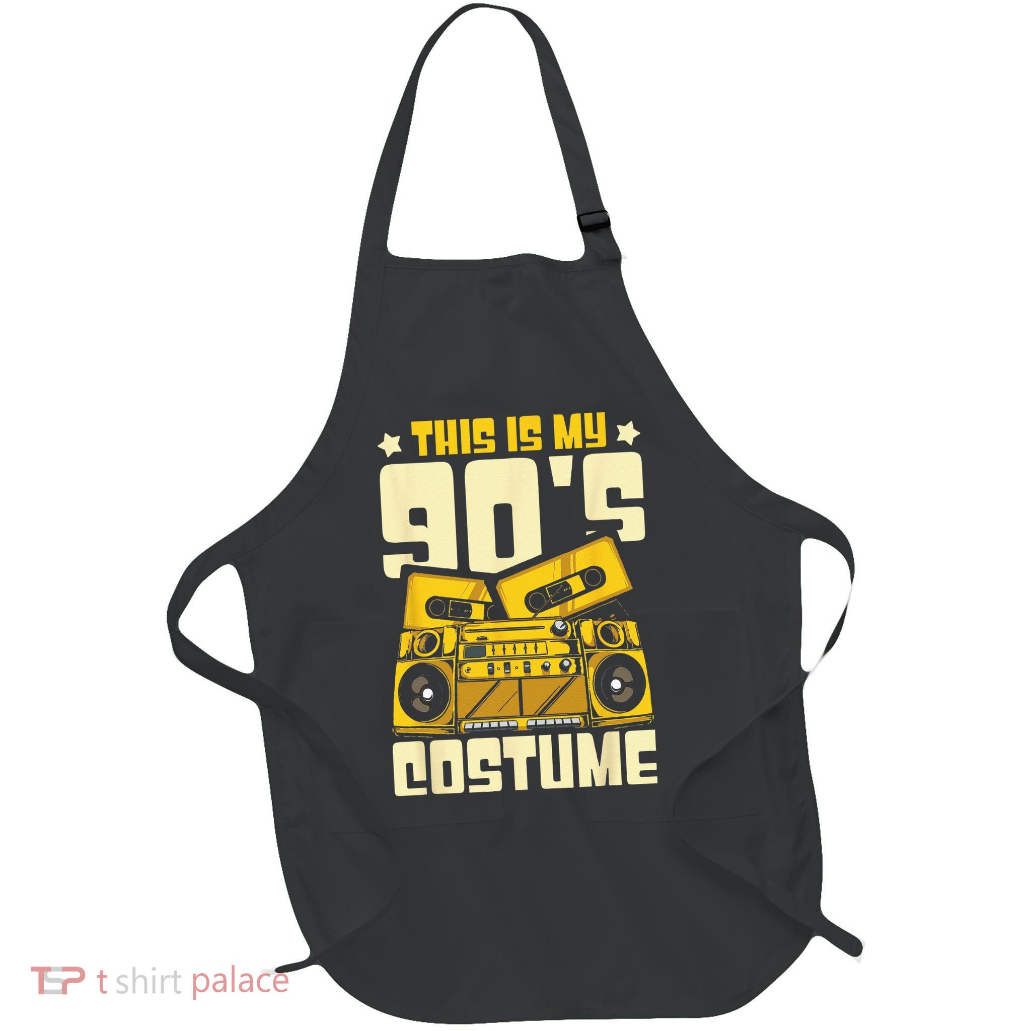 Theme Party Costume 90s Apron