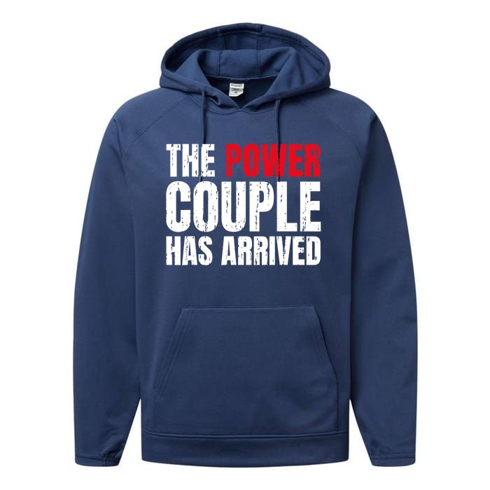 The Power Couple Has Arrived Valentine´S Day Love Couples Performance Fleece Hoodie