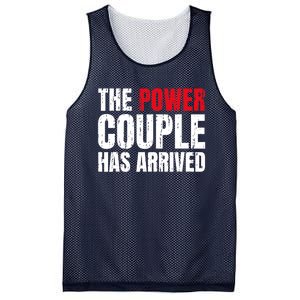 The Power Couple Has Arrived Valentine´S Day Love Couples Mesh Reversible Basketball Jersey Tank