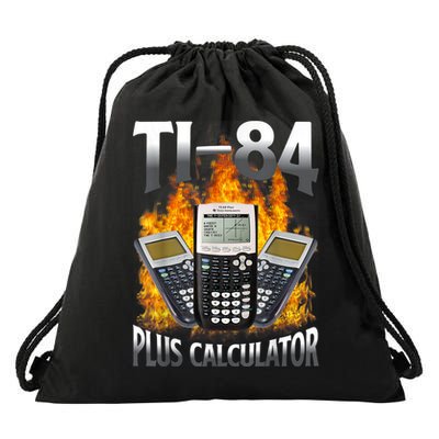 Ti84 Plus Calculator Funny Math Teacher Drawstring Bag