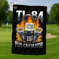 Ti84 Plus Calculator Funny Math Teacher Golf Towel