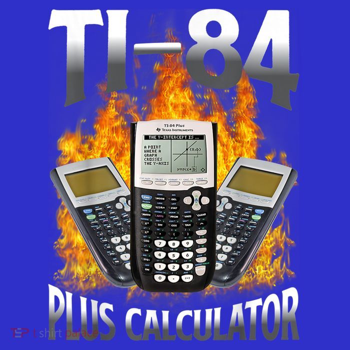 Ti84 Plus Calculator Funny Math Teacher Tall T-Shirt