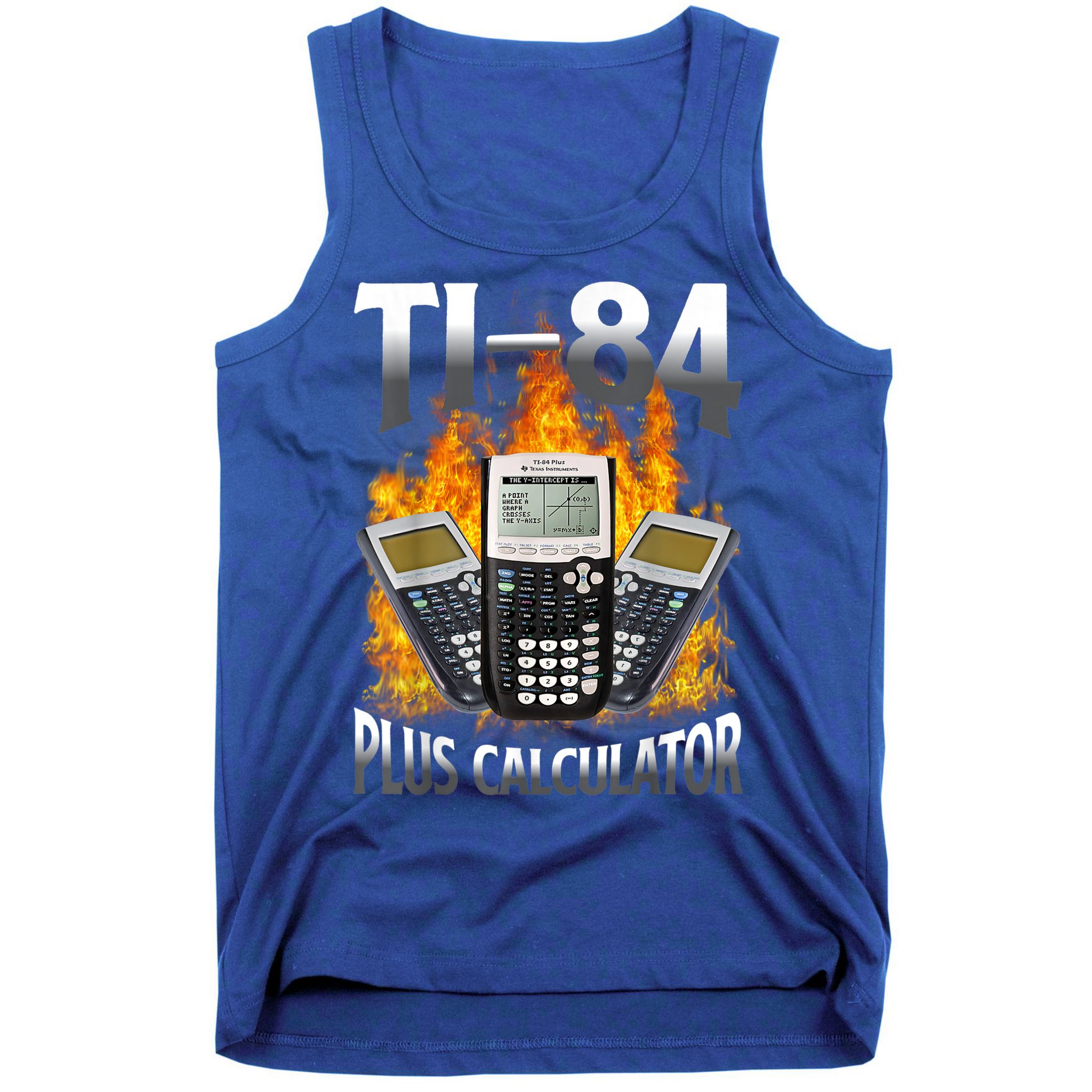 Ti84 Plus Calculator Funny Math Teacher Tank Top