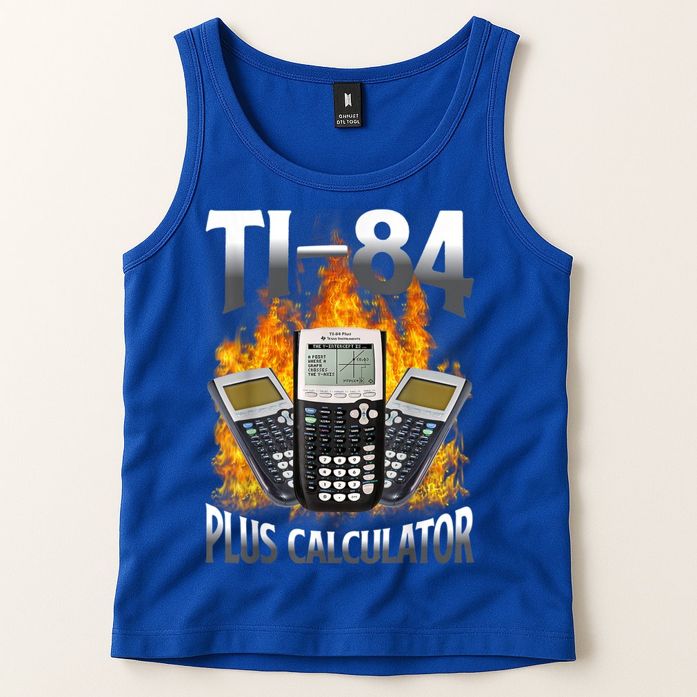 Ti84 Plus Calculator Funny Math Teacher Tank Top