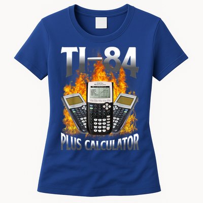 Ti84 Plus Calculator Funny Math Teacher Womens T-Shirt