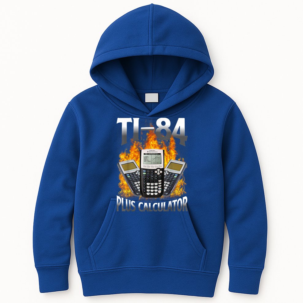 Ti84 Plus Calculator Funny Math Teacher Kids Hoodie