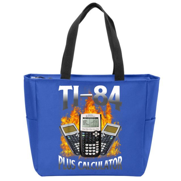 Ti84 Plus Calculator Funny Math Teacher Zip Tote Bag