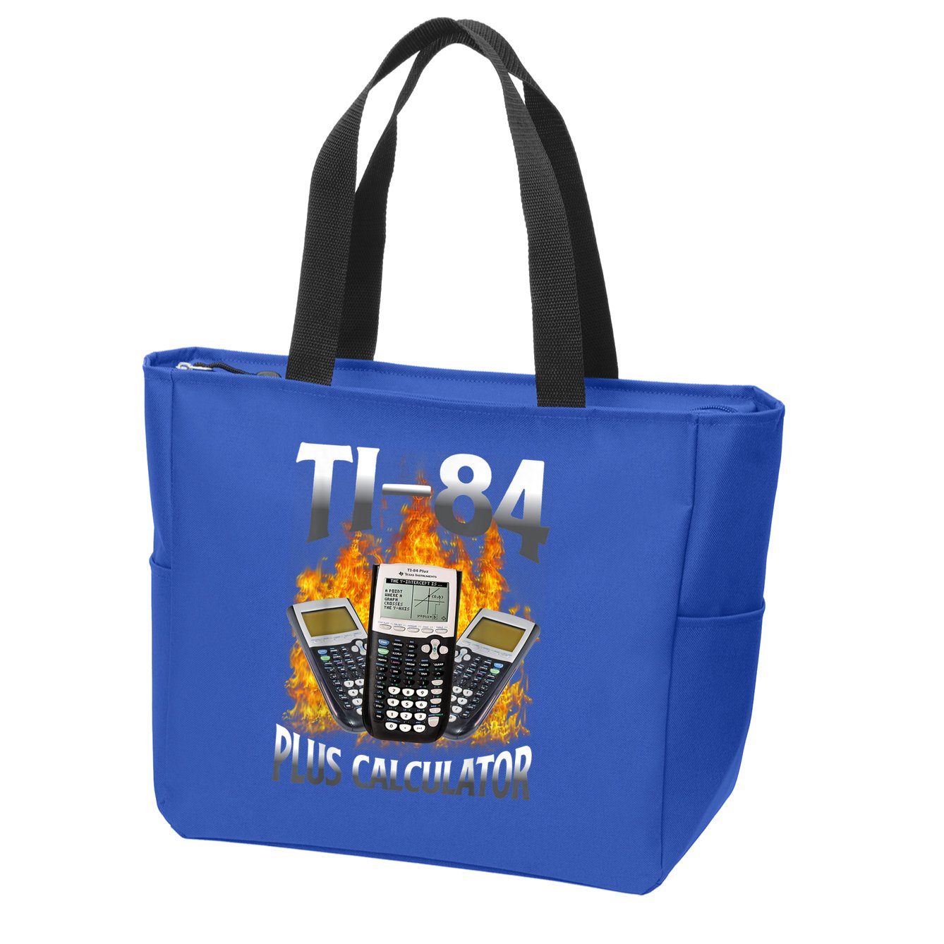 Ti84 Plus Calculator Funny Math Teacher Zip Tote Bag