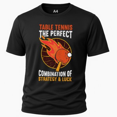The Perfect Combination Of Strategy & Luck Fun Table Tennis Performance Shirt