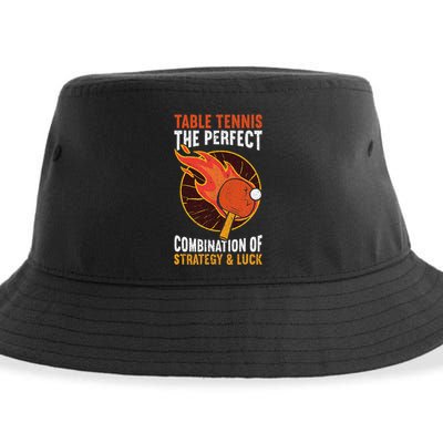 The Perfect Combination Of Strategy & Luck Fun Table Tennis Sustainable Bucket Hat