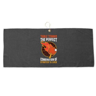 The Perfect Combination Of Strategy & Luck Fun Table Tennis Large Microfiber Waffle Golf Towel