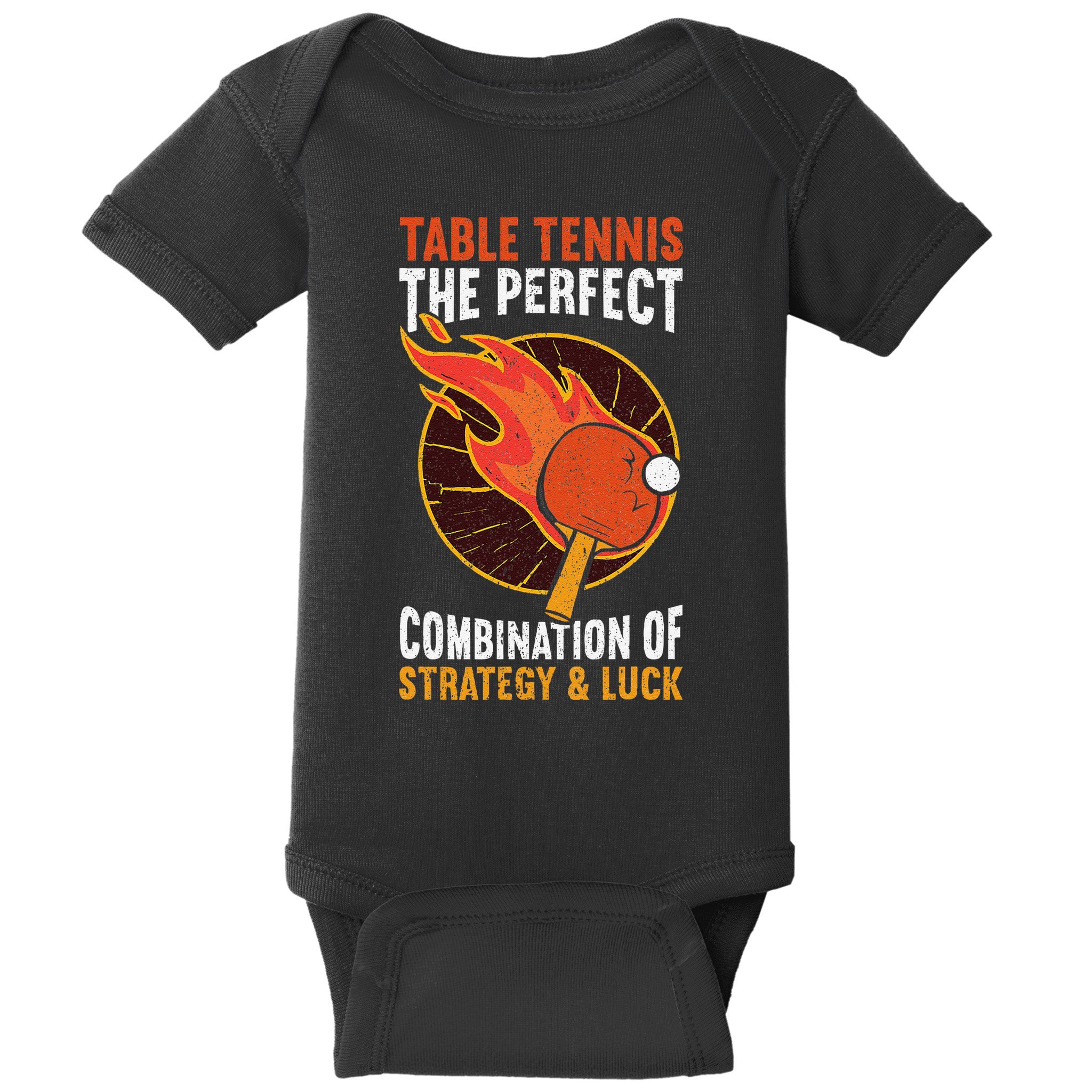 The Perfect Combination Of Strategy & Luck Fun Table Tennis Baby Bodysuit