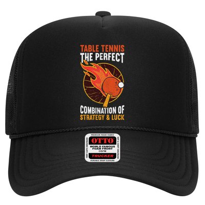 The Perfect Combination Of Strategy & Luck Fun Table Tennis Trucker Hat