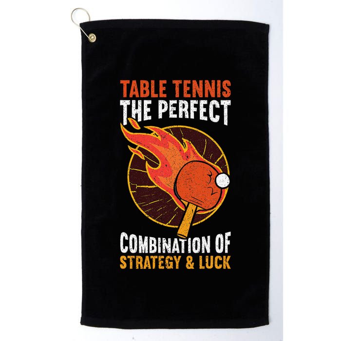 The Perfect Combination Of Strategy & Luck Fun Table Tennis Golf Towel
