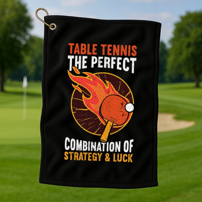 The Perfect Combination Of Strategy & Luck Fun Table Tennis Golf Towel